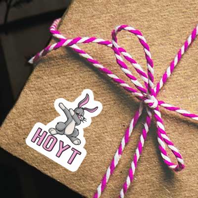 Sticker Dabbing Rabbit Hoyt Notebook Image