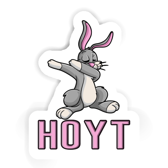 Sticker Dabbing Rabbit Hoyt Laptop Image