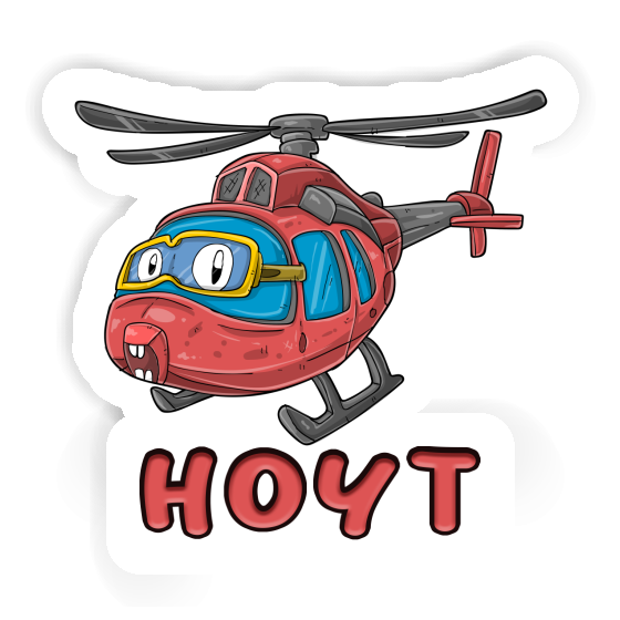 Hoyt Sticker Helicopter Notebook Image