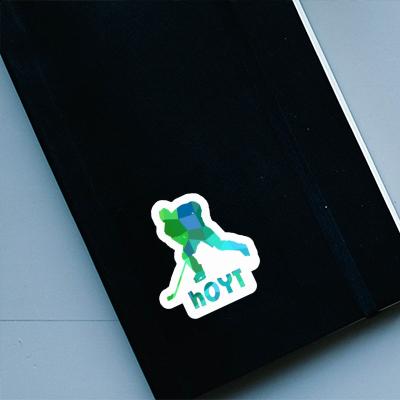 Hoyt Sticker Hockey Player Notebook Image
