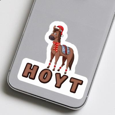 Cheval de Noël Autocollant Hoyt Laptop Image