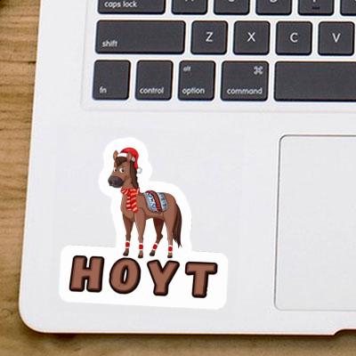 Cheval de Noël Autocollant Hoyt Notebook Image