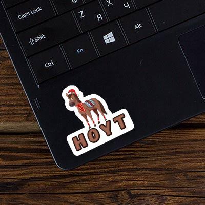 Sticker Weihnachtspferd Hoyt Notebook Image
