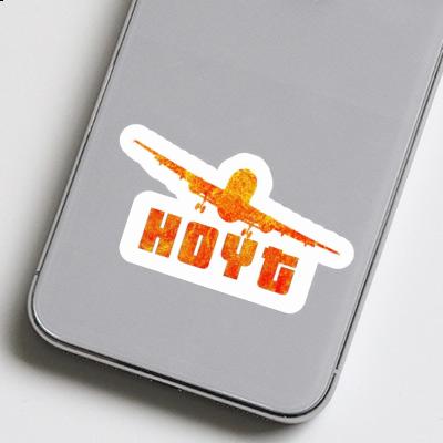 Sticker Flugzeug Hoyt Notebook Image