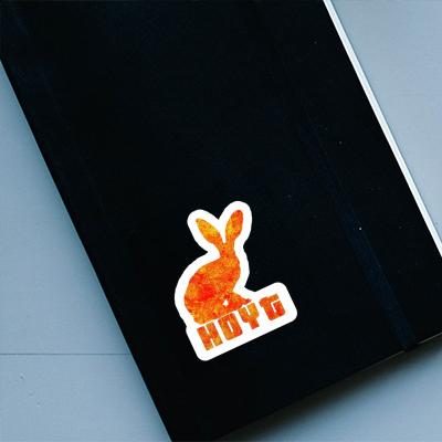 Hoyt Sticker Rabbit Laptop Image