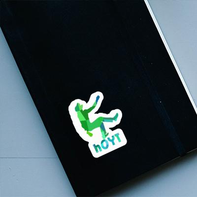 Hoyt Sticker Kletterer Notebook Image