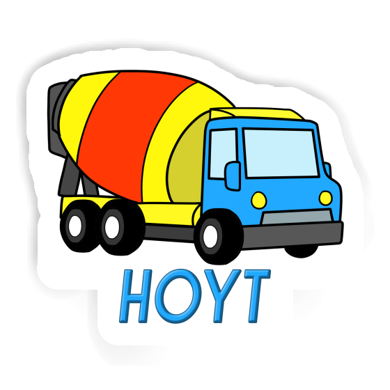 Sticker Mixer Truck Hoyt Notebook Image