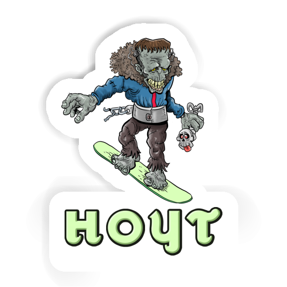 Sticker Snowboarder Hoyt Notebook Image