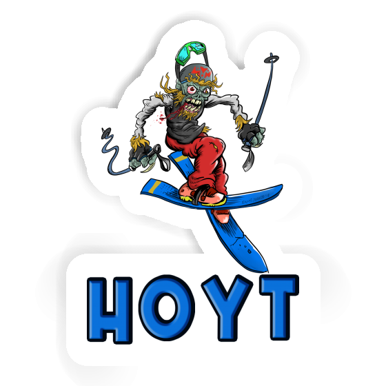 Skifahrer Aufkleber Hoyt Notebook Image