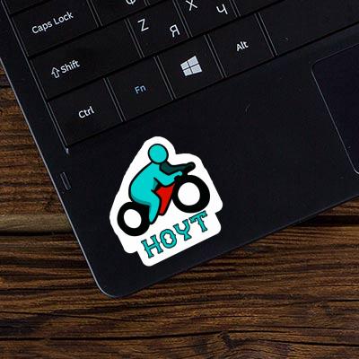 Sticker Hoyt Motorbike Driver Notebook Image