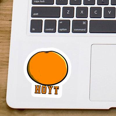 Sticker Hoyt Orange Notebook Image