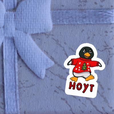 Hoyt Sticker Christmas Penguin Gift package Image