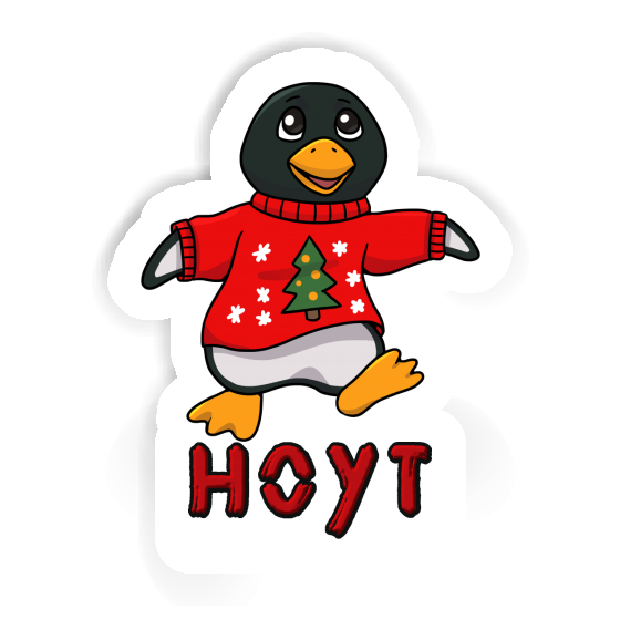 Hoyt Sticker Christmas Penguin Gift package Image