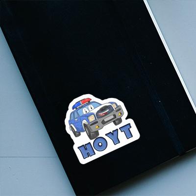 Police Car Sticker Hoyt Notebook Image