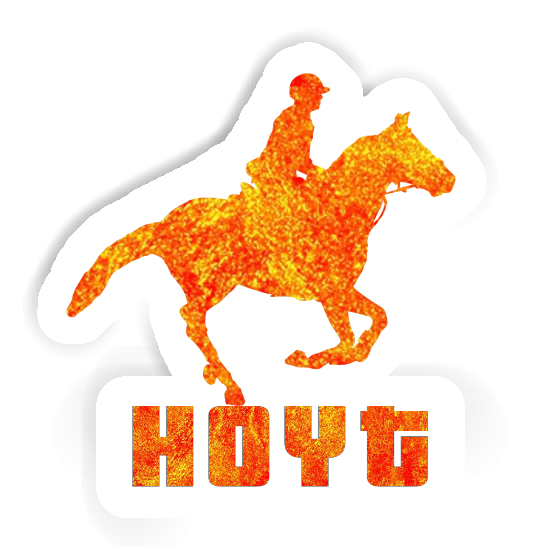 Sticker Hoyt Horse Rider Notebook Image