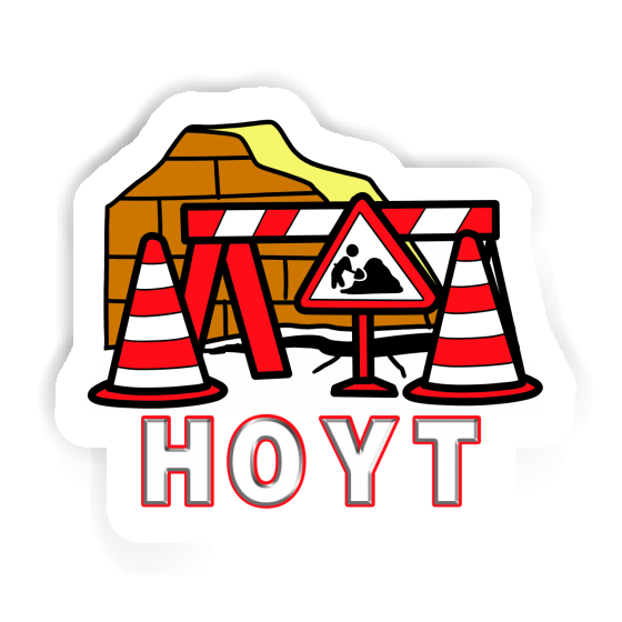 Straßenbaustelle Aufkleber Hoyt Image
