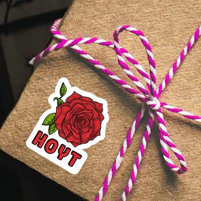 Autocollant Hoyt Fleur de rose Notebook Image