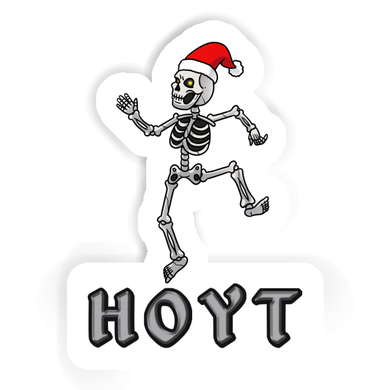 Autocollant Hoyt Squelette de Noël Gift package Image