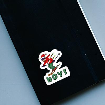 Sticker Hoyt Christmas Skier Gift package Image