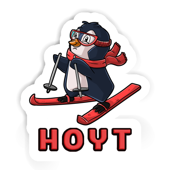 Skier Sticker Hoyt Laptop Image