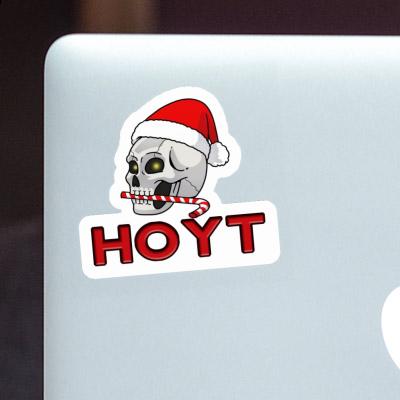 Sticker Hoyt Christmas Skull Laptop Image