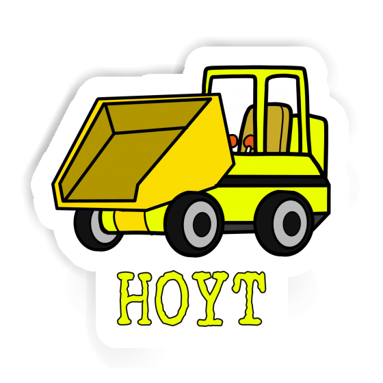 Hoyt Sticker Front Tipper Laptop Image