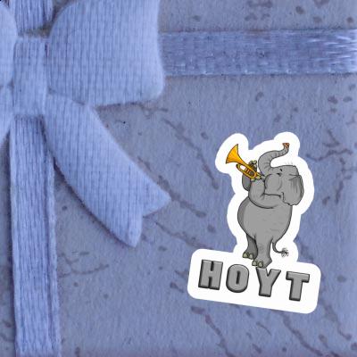 Trumpet Elephant Sticker Hoyt Notebook Image