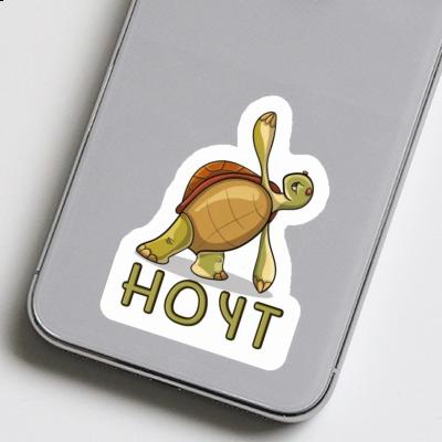 Aufkleber Yoga-Schildkröte Hoyt Notebook Image
