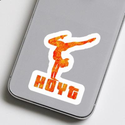 Yoga Woman Sticker Hoyt Image