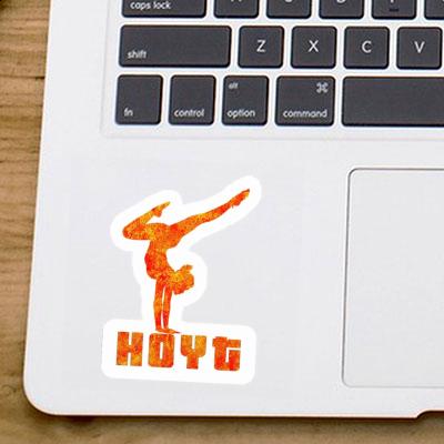 Yoga Woman Sticker Hoyt Notebook Image