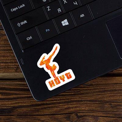 Yoga Woman Sticker Hoyt Laptop Image