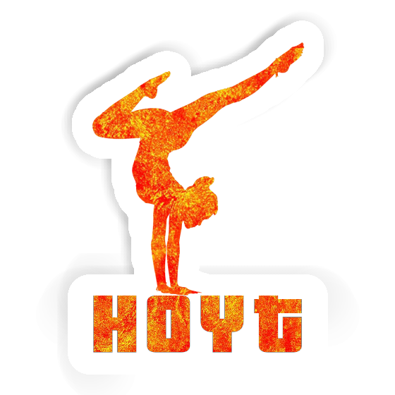 Yoga-Frau Aufkleber Hoyt Gift package Image
