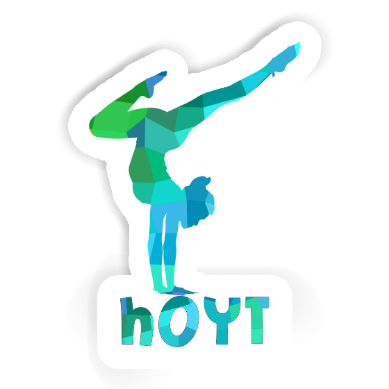 Hoyt Aufkleber Yoga-Frau Notebook Image