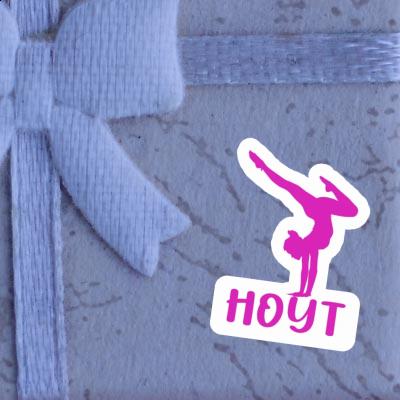 Hoyt Sticker Yoga-Frau Laptop Image
