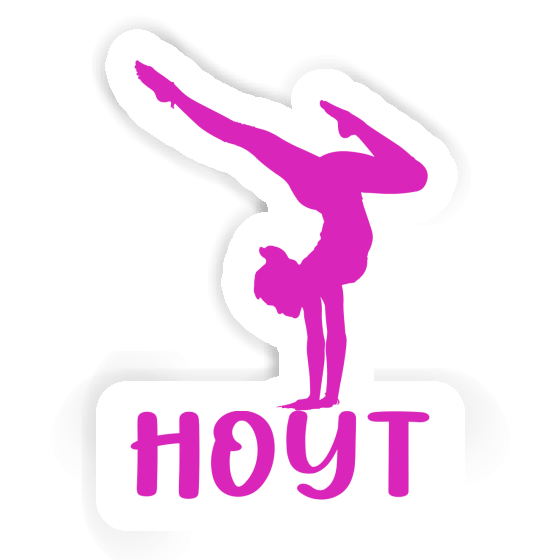 Hoyt Sticker Yoga-Frau Notebook Image