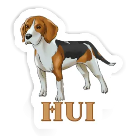 Autocollant Beagle Hui Image