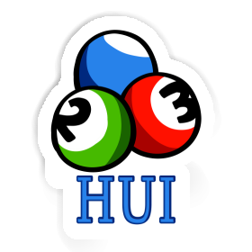Hui Autocollant Boule de billard Image