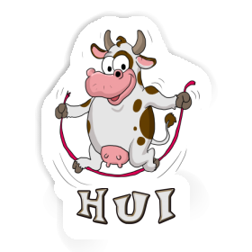 Hui Sticker Fitness Cow Image