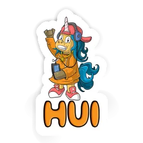 Sticker Hip-Hop Einhorn Hui Image