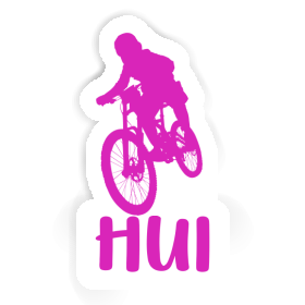 Aufkleber Hui Freeride Biker Image
