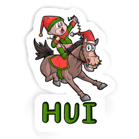 Sticker Christmas Horse Hui Image
