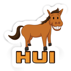 Sticker Grinning Horse Hui Image