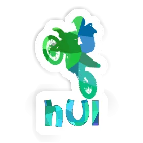 Sticker Hui Motocross-Fahrer Image
