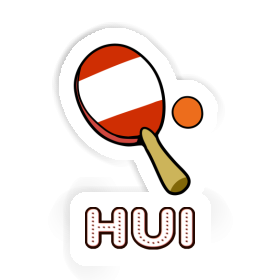 Tischtennisschläger Aufkleber Hui Image