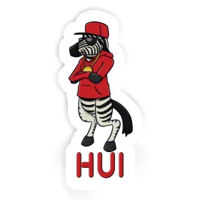 Aufkleber Hui Zebra Image