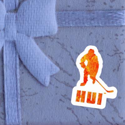 Sticker Hui Hockey Player Laptop Image