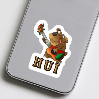 Gitarrenhund Aufkleber Hui Notebook Image