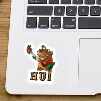 Gitarrenhund Aufkleber Hui Laptop Image