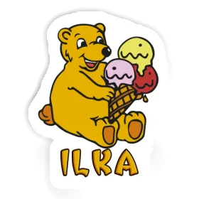 Aufkleber Ilka Eiscreme-Bär Image