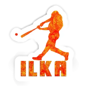 Sticker Ilka Baseball Player Image